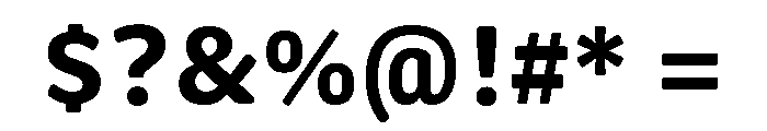 Oso Sans Semibold Font OTHER CHARS