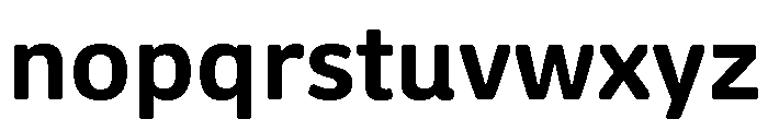 Oso Sans Semibold Font LOWERCASE