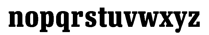 Oso Serif Cond Bold Font LOWERCASE
