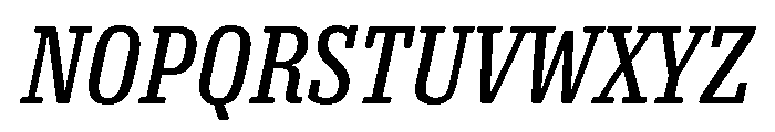 Oso Serif Cond Italic Font UPPERCASE