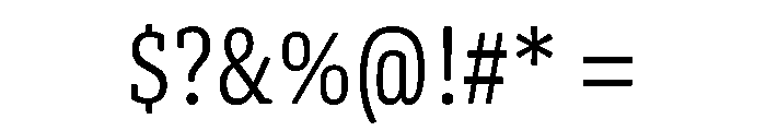 Oso Serif Cond Light Font OTHER CHARS