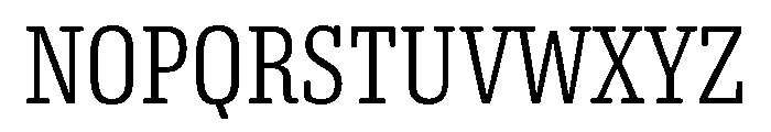 Oso Serif Cond Light Font UPPERCASE