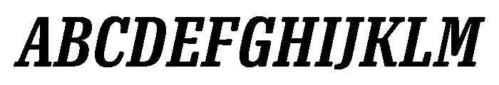 Oso Serif Cond Semibold Italic Font UPPERCASE