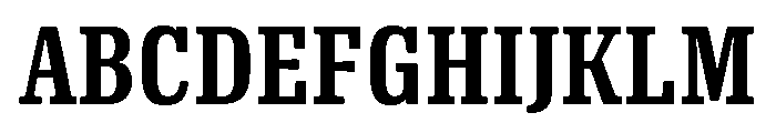 Oso Serif Cond Semibold Font UPPERCASE