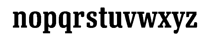 Oso Serif Cond Semibold Font LOWERCASE