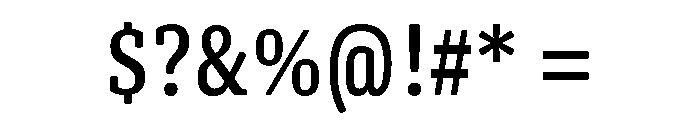 Oso Serif Cond Font OTHER CHARS