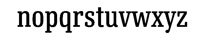Oso Serif Cond Font LOWERCASE