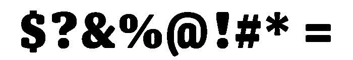Oso Serif SemiCond Black Font OTHER CHARS