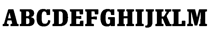 Oso Serif SemiCond Black Font UPPERCASE