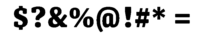 Oso Serif SemiCond Bold Font OTHER CHARS