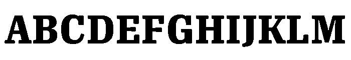Oso Serif SemiCond Bold Font UPPERCASE