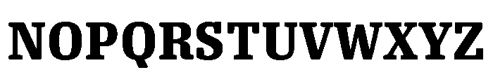 Oso Serif SemiCond Bold Font UPPERCASE