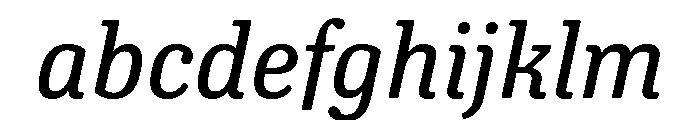 Oso Serif SemiCond Italic FONT