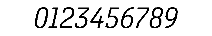 Oso Serif SemiCond Light Italic Font OTHER CHARS