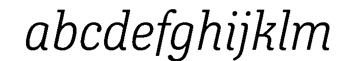 Oso Serif SemiCond Light Italic FONT