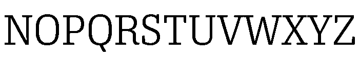 Oso Serif SemiCond Light Font UPPERCASE