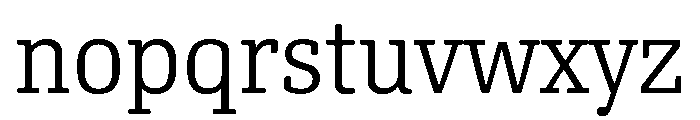 Oso Serif SemiCond Light Font LOWERCASE