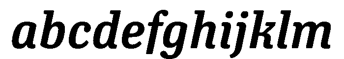 Oso Serif SemiCond SemiBold Italic FONT