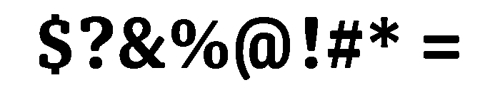 Oso Serif SemiCond SemiBold Font OTHER CHARS