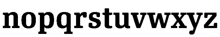 Oso Serif SemiCond SemiBold Font LOWERCASE