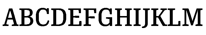 Oso Serif SemiCond Font UPPERCASE
