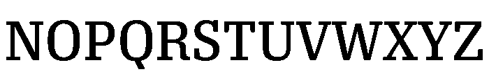 Oso Serif SemiCond Font UPPERCASE