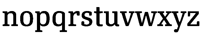 Oso Serif SemiCond Font LOWERCASE