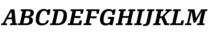 Oso Serif Semibold Italic Font UPPERCASE
