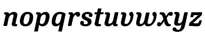 Oso Serif Semibold Italic Font LOWERCASE