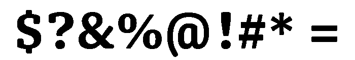 Oso Serif Semibold Font OTHER CHARS