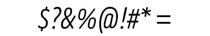 Oso Variable Light Italic Font OTHER CHARS