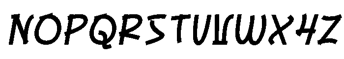 Osaka-Italic Font UPPERCASE