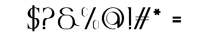Osture Font OTHER CHARS