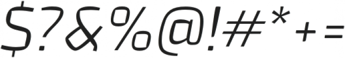 Osaca Extra Light Italic otf (200) Font OTHER CHARS