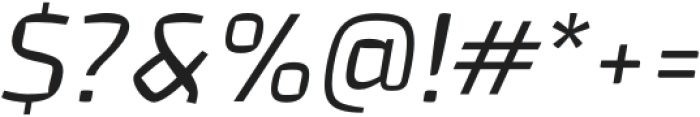 Osaca Light Italic otf (300) Font OTHER CHARS
