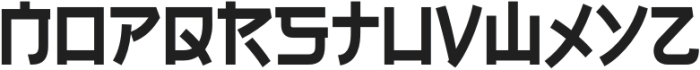 Osaka Pulse Regular otf (400) Font UPPERCASE