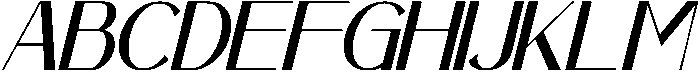 Oslavia Italic otf (400) Font UPPERCASE