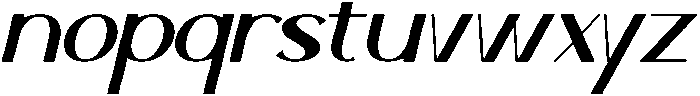 Oslavia Italic otf (400) Font LOWERCASE
