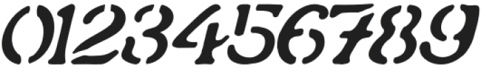 Ostrich Stencil Italic otf (400) Font OTHER CHARS