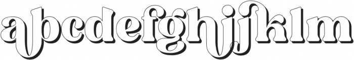 OstrichHabitatShadow-Regular otf (400) Font LOWERCASE