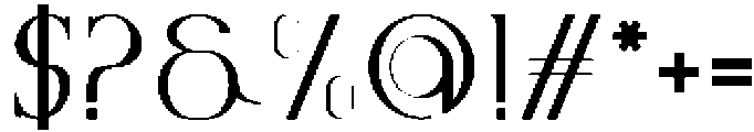 Osture Regular otf (400) Font OTHER CHARS