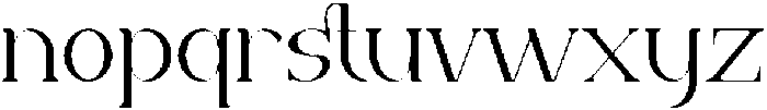 Osture Regular otf (400) Font LOWERCASE