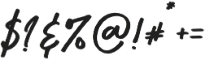 Osulent Signature Regular otf (400) Font OTHER CHARS