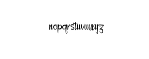 Osmane.ttf Font LOWERCASE