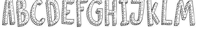 Oslo Stitch Font UPPERCASE