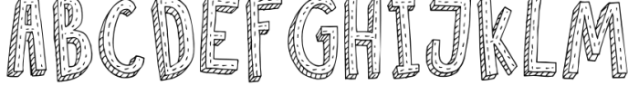 Oslo Stitch Font LOWERCASE