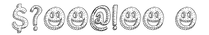 Oslo Stitch DEMO Font OTHER CHARS