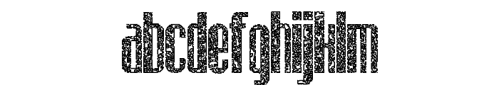 Osteo Corroded Font LOWERCASE