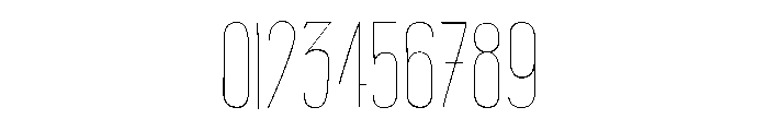 Ostrich Condensed Light Font OTHER CHARS