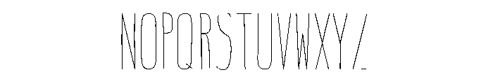 Ostrich Condensed Light Font UPPERCASE